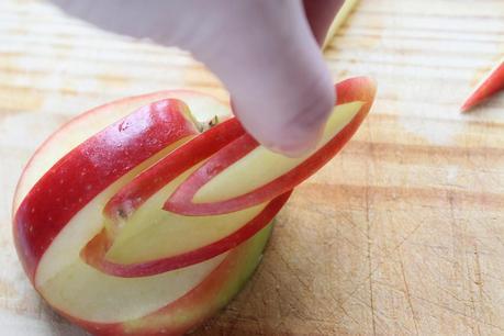 Ensalada cisne de manzana y paso paso