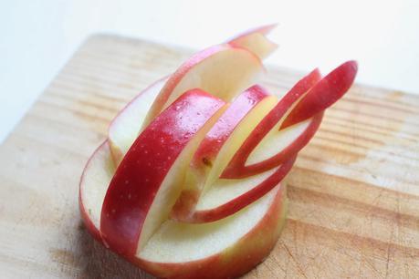 Ensalada cisne de manzana y paso paso