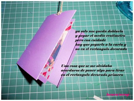 El paso a paso de la tarjeta mini álbum