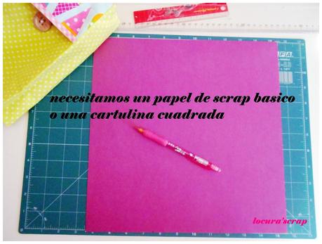 El paso a paso de la tarjeta mini álbum