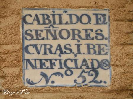 Azulejos y Placas de las calles de Toledo