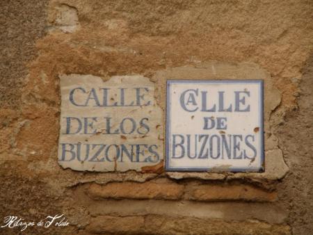 Azulejos y Placas de las calles de Toledo