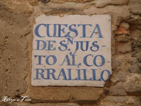 Azulejos y Placas de las calles de Toledo