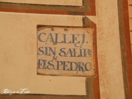Azulejos y Placas de las calles de Toledo
