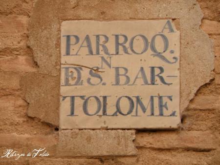 Azulejos y Placas de las calles de Toledo