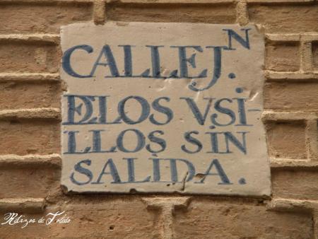 Azulejos y Placas de las calles de Toledo