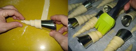 CONOS Y CANUTILLOS DE HOJALDRE Y CREMA