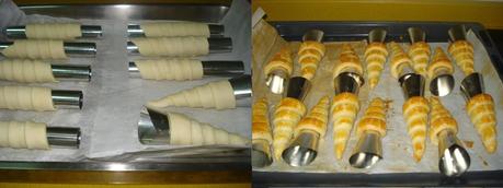 CONOS Y CANUTILLOS DE HOJALDRE Y CREMA