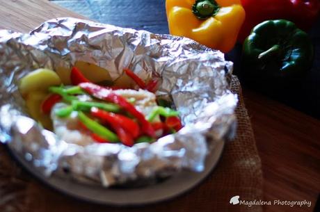 PAPILLOTE DE MERLUZA Y VERDURAS