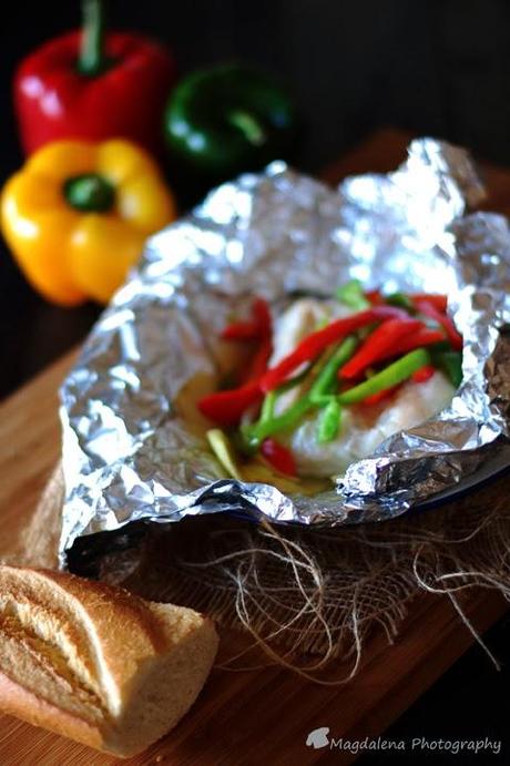 PAPILLOTE DE MERLUZA Y VERDURAS