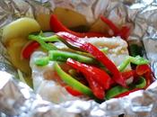 Papillote merluza verduras