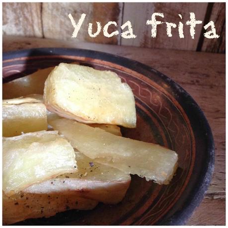 receta: yuca frita - recipe: fried yucca