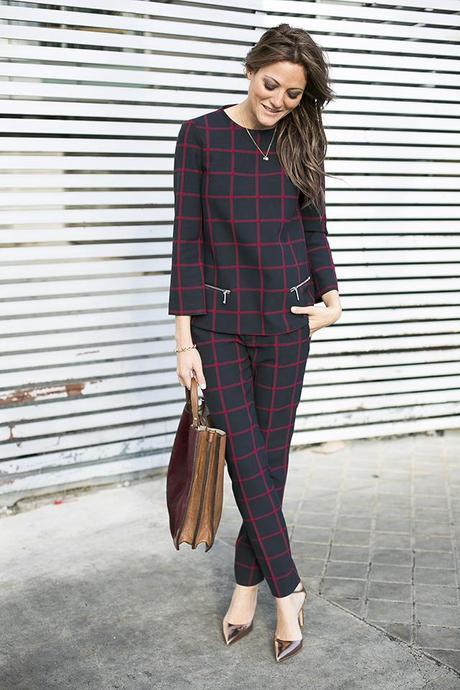 SUIT & CO-ORD OUTFITS, suits, co-ords. zara plaid, mercules, zapatos dorados zara, abrigo largo , long coat, Aristocrazy, dime que me quieres, satya jewelry, cristina bllanco, guiadeestilo, guia de estilo blog, spanish fashion blogger