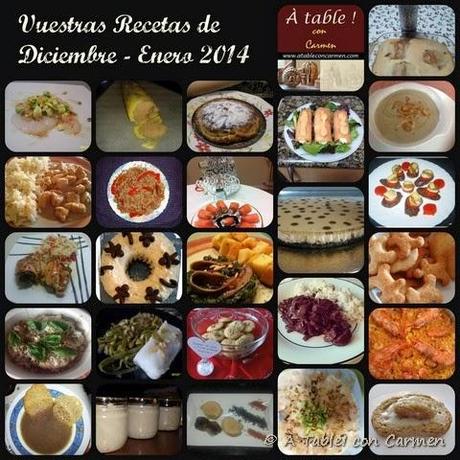 Vuestras Recetas de Diciembre - Enero 2014