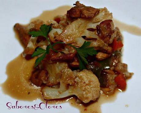 SALTEADO DE VERDURAS CON SOJA Y SETAS