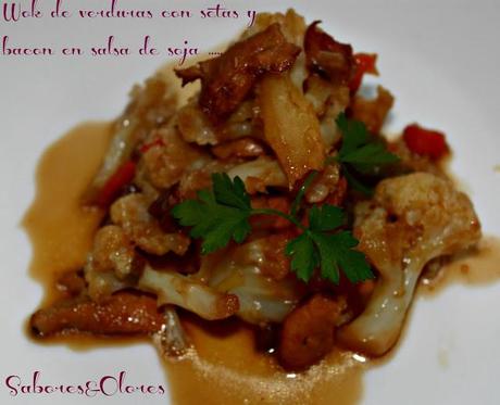 SALTEADO DE VERDURAS CON SOJA Y SETAS