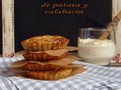 Tartaletas patata calabacín salsa alioli