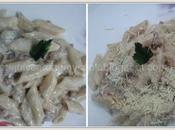 Macarrones integrales carbonara light