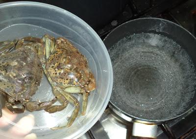 Guiso de Alubias con Cangrejo de Mar y Níscalos