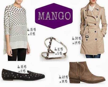 rebajas: 3 tiendas, 5 compras