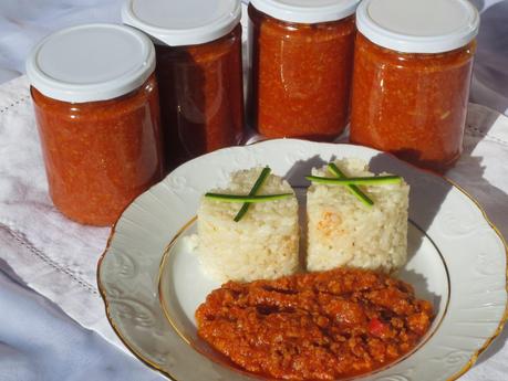 Salsa boloñesa para envasar olla GM