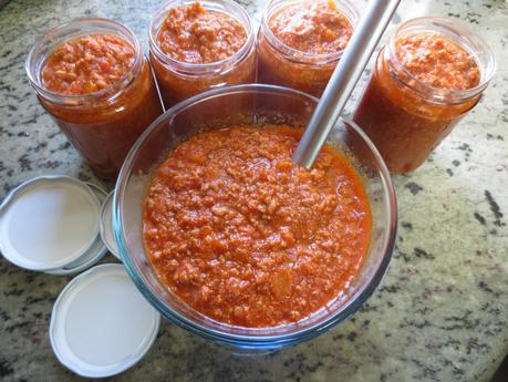 Salsa boloñesa para envasar olla GM