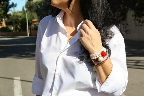 blanco y negro falda y camisa Prim Secret