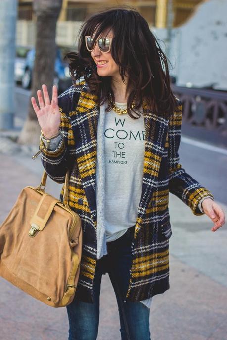 Plaids Retro Coat