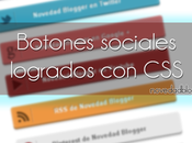 Botones sociales logrados