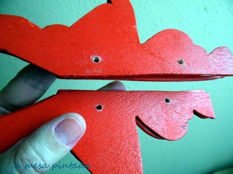 Una lámpara de madera