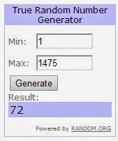 ¡¡Resultado del Sorteo 1º Aniversario!!