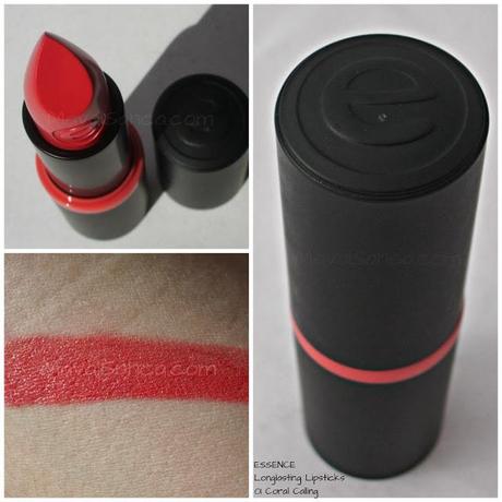 ESSENCE Longlasting Lipscticks 01 Coral Calling