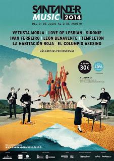 Santander Music Festival 2014: Vetusta Morla, El Columpio Asesino, La Habitación Roja, Templeton...