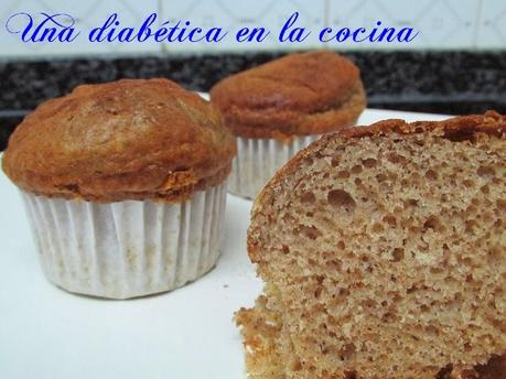 Muffins de canela sin azúcar