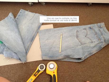 #DIY denim skirt