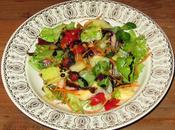 Ensalada templada frutos secos manzana