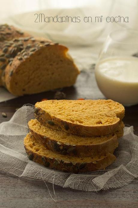 Pan de calabaza con semillas