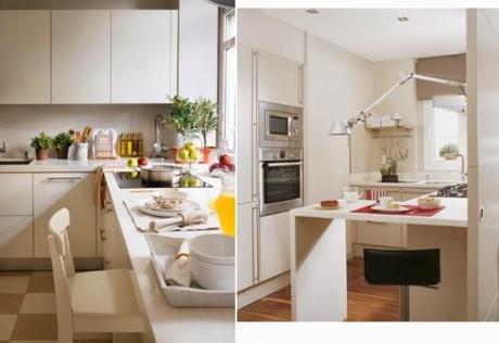 Ideas para cocinas sin comedor integrado