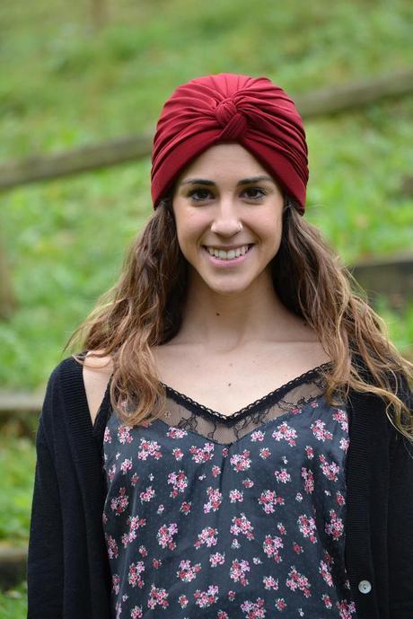 turbante vestido lencero