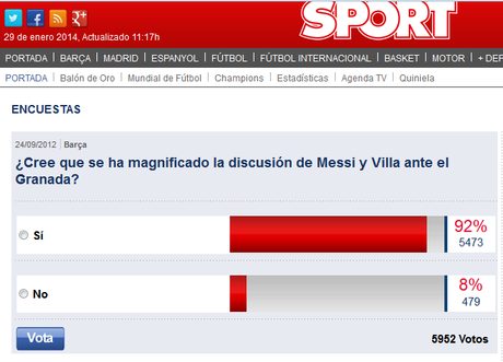 Doble rasero del diario Sport con las broncas