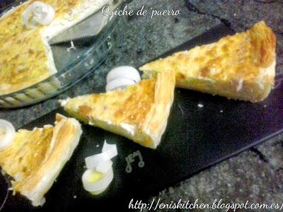 Quiche de puerros / Quiche de york y queso / Quiche de atun y verduras