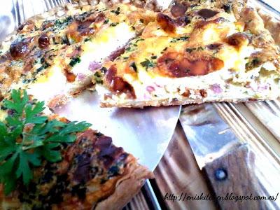 Quiche de puerros / Quiche de york y queso / Quiche de atun y verduras
