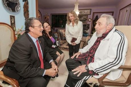 Fidel Castro recibió al honorable primer ministro de Santa Lucía [+ fotos]