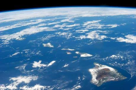 Isla de Hawái desde la Estación Espacial Internacional