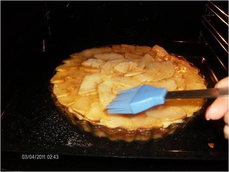 TARTA DE MANZANA CON CREMA DE ALMENDRAS