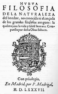 La nueva filósofa, Oliva Sabuco (1562-1622)