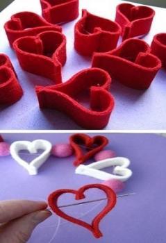 Cómo hacer una guirnalda de corazones para San Valentín