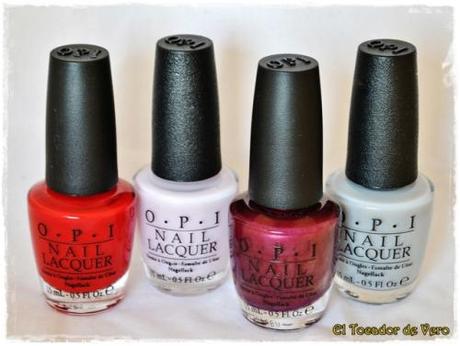 The Thrill of Brazil, Care to Danse?, Diva of Geneva y My Pointe Exactly de OPI