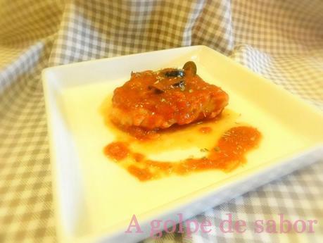 Abadejo en salsa putanesca