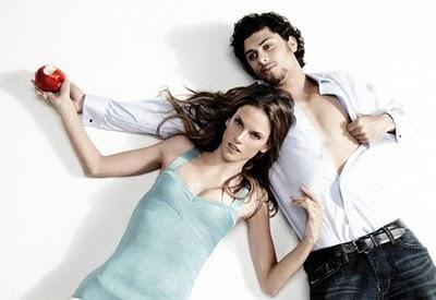 Alexandra Ambrosio y Jesús Luz posan juntos para Chenson Alexandra Ambrosio y Jesús Luz posan juntos para Chenson